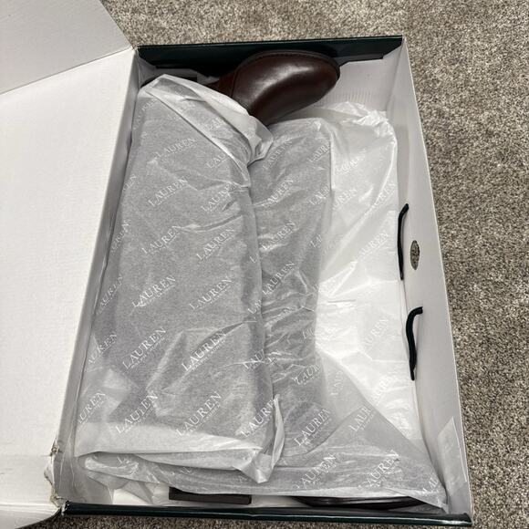 Lauren Ralph Lauren Womens Margarite Dark Brown Riding Boots 5 Width B NWB - Picture 15 of 16